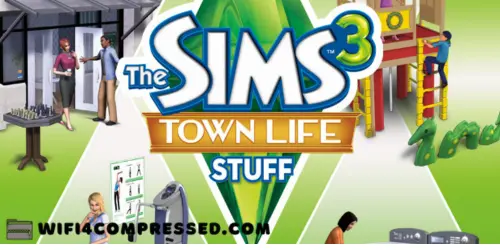 The Sims 3 Town Life Stuff logo