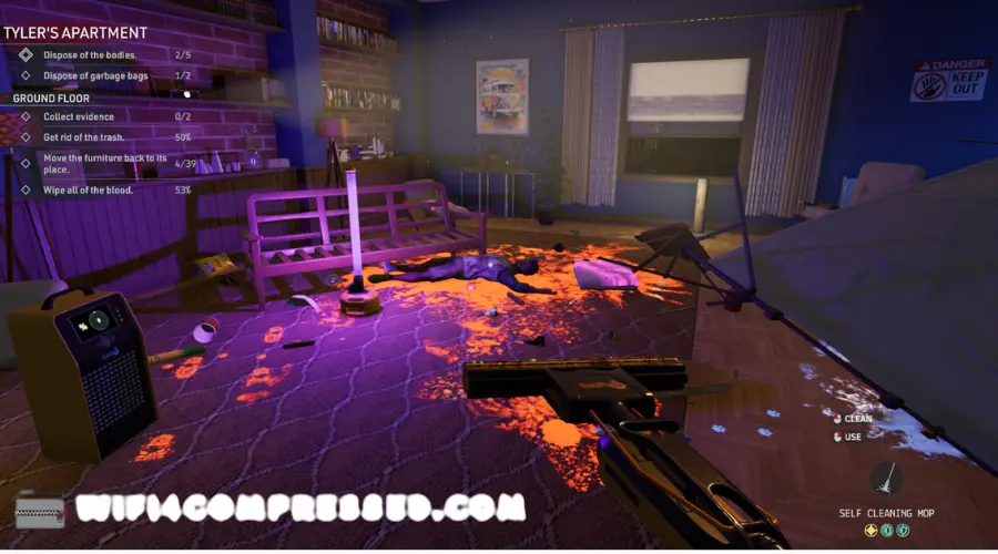 Crime Scene Cleaner features