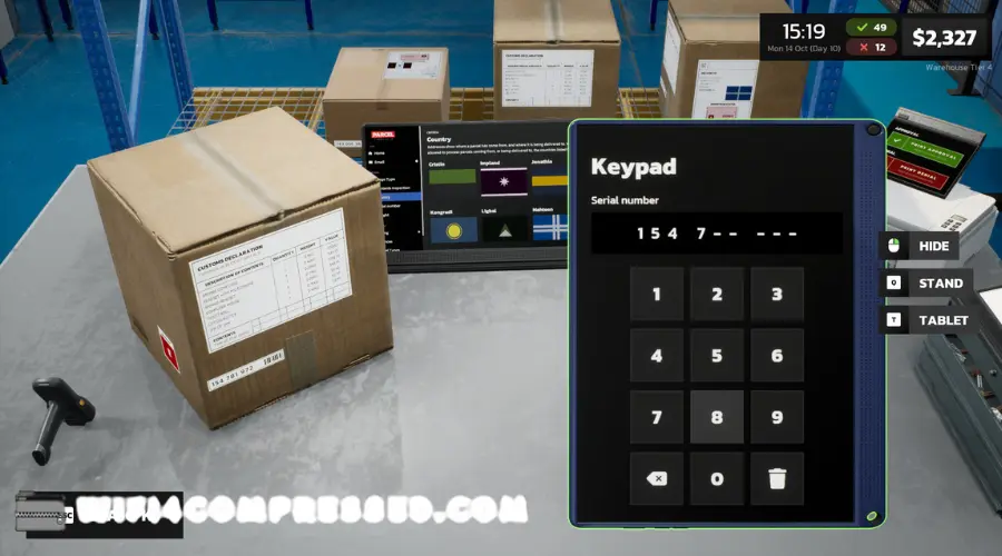 Parcel Simulator features